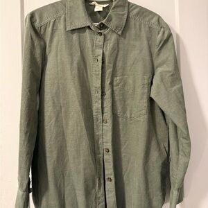 H&M Olive Corduroy Shirt